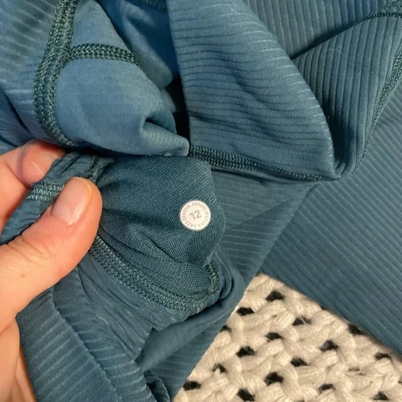 Teal Lululemon Ribbed Leggings - Picture 3 of 3